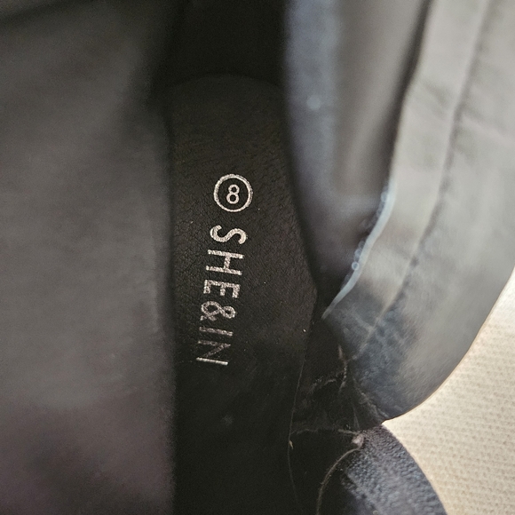 Platform Suede Boots Mid-Calf - Picture 2 of 7